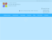 Tablet Screenshot of clinicadentalpamplona.com